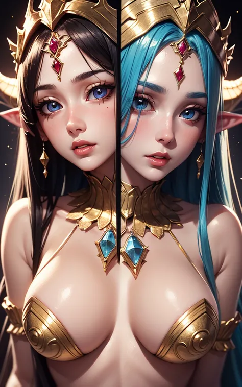 1 gorgeous woman, lamia princess, gorgon, ethereal beauty, detailed lips, detailed eyes, detailed nose , detailed face, detailed belly, high resolution,