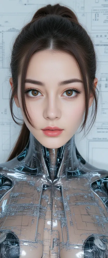 (masterpiece:1.2,exceptional quality,mirror-like,cinematic experience,photorealistic:2.0,RAW Photos:2.0,Super detailed),8k,Wallpaper,(Representation of plans through holograms:2.0),(beautiful woman:2.0),cyborg femenino,(Cyborg Feminino blueprint:2.0),(Draw...