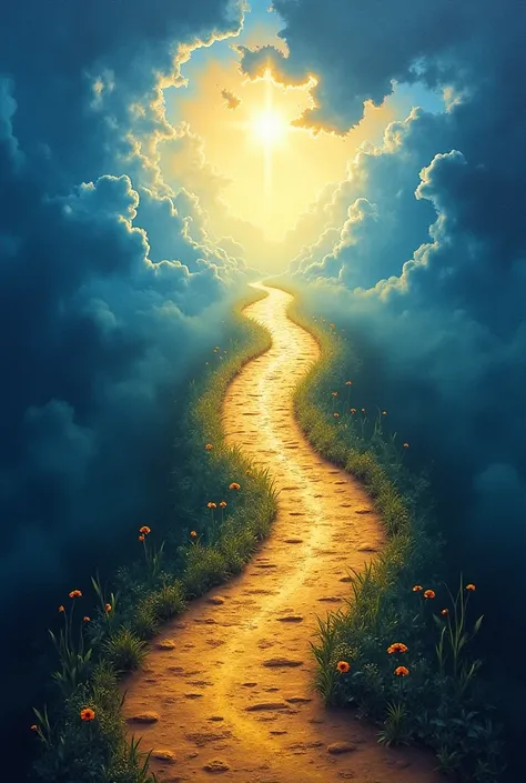  Create a poster depicting two paths—a dark path symbolizing God's lawless deeds ( like the lie , theft ,  and violence )  and a bright path symbolizing holiness , Affection,  and justice .  Add the statement :
" Choose the path of goodness , itaguyod ang ...