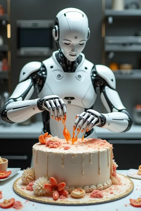 Ai chef make a cake