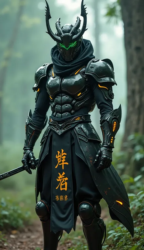 When Maliq Ryota, a 17-year-old with short black hair and his signature black hoodie activates his powers, his body is covered in a shiny black armor-like shell, with large horns on his helmet. This is the Guardian Beetle Armor, which enhances his strength...