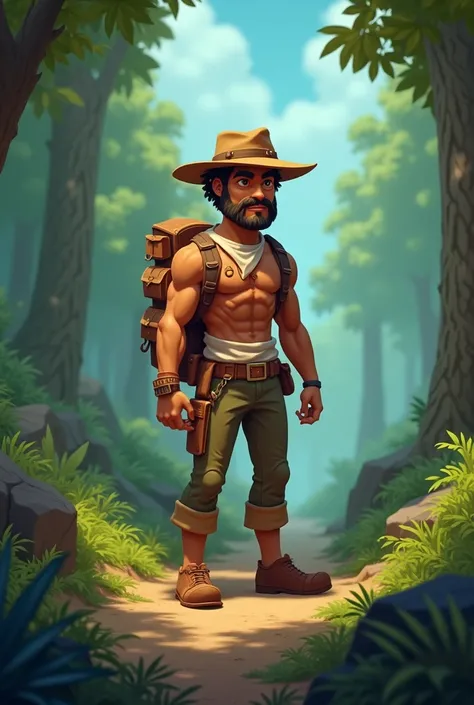  Props for animated clips AI : Buffalo นายพรานกับtrove
sceneเปิด: ป่าลึกและBuffalo 
 * picture:  lush forest, sound Chicks chirping, wind blowing, trembling 
 * Buffalo :  A handsome 28-year-old, tanned, muscular body, wearing a long-sleeved shirt, trouser...