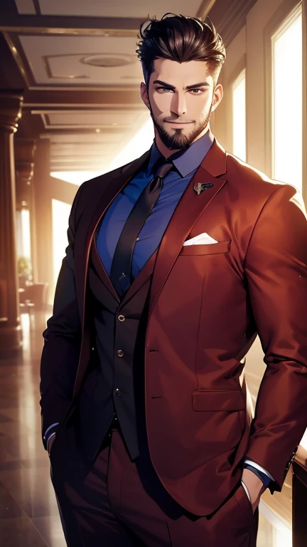 (   best quality,4K,8k,   highres,   masterpiece :1.2),   ultra-detailed   ,(realistic,photorealistic,photo-realistic:1.37),34 years old, man,3 day beard,Beautiful anime,Portraits,strong,Masculine,   with dark hair  ,sharp jaw,     mesmerizing eyes     ,  ...