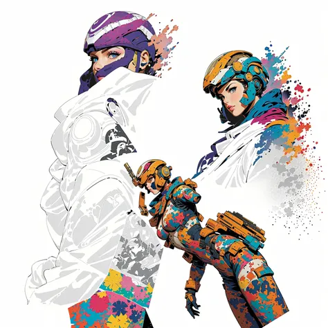 (masterpiece,  top quality), pop art ,Detailed Destiny , collage art,JoJo style ,Part 5
