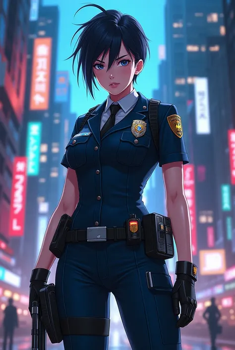 Big police woman anime 