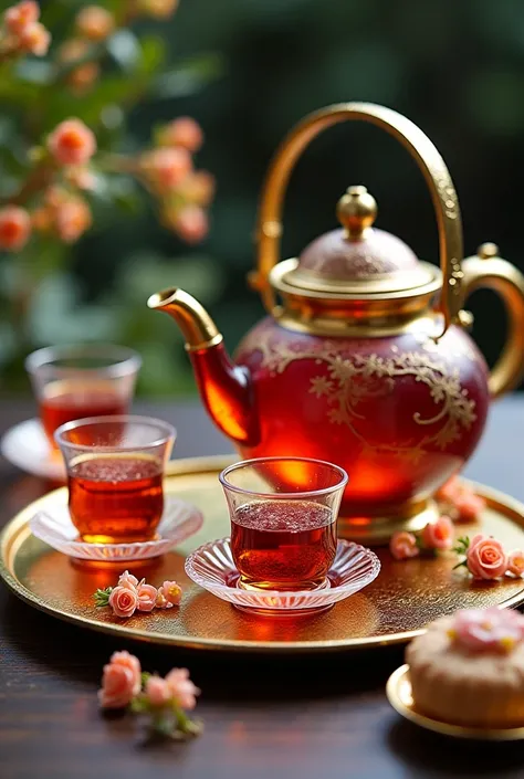 Elysian Tea: A ceremonial blend of rare teas served in ornate teapots, often accompanied by small pastries.