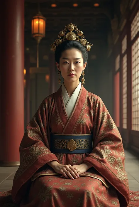 The middle-aged Empress Dowager of ancient Korea was calm