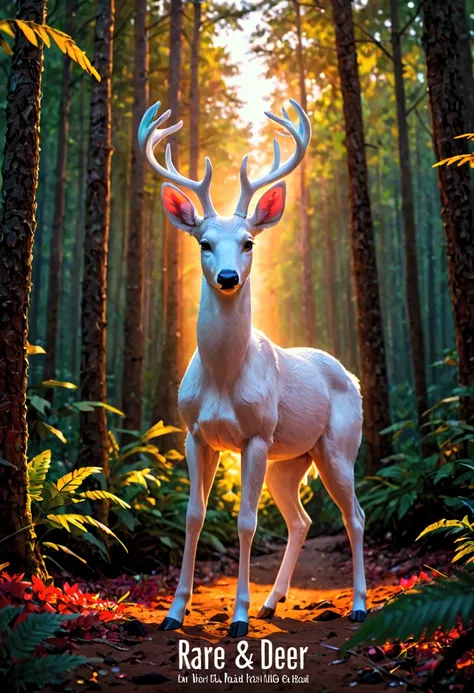  WHITE DEER IN A FOREST NEAR THE BEACH (  YOUTUBE COVER  ). title: RARE SKIN  .