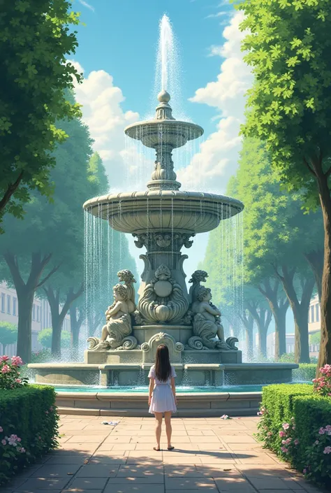 One with a fountain