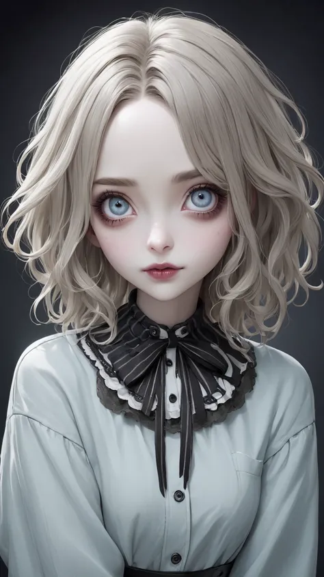 Tim Burton style 、very realistic 、Distinctive Face、