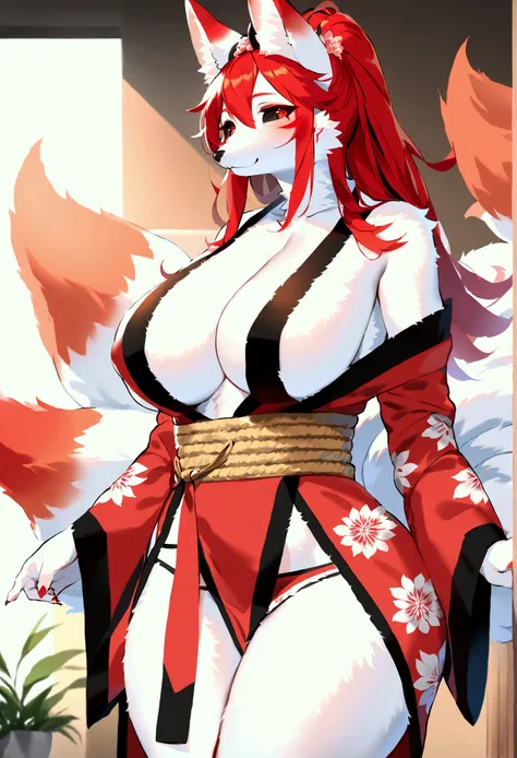 (top quality, best quality, Bogexboog, High-quality illustrations, masterpiece, perfect artwork, cinematic light and shading, 16k, 1080p, uploaded on e621)(kemono, furry, anthro, alone), 1 larger female, (very detailed and perfect body, face, tail, arms, h...