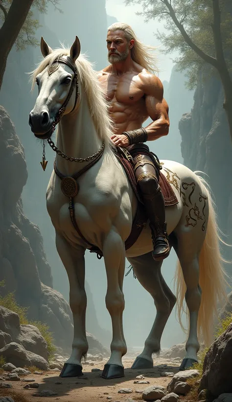 Half man and half centaur horse