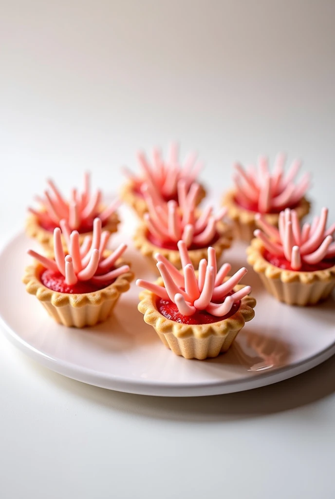 Coral tartlets 