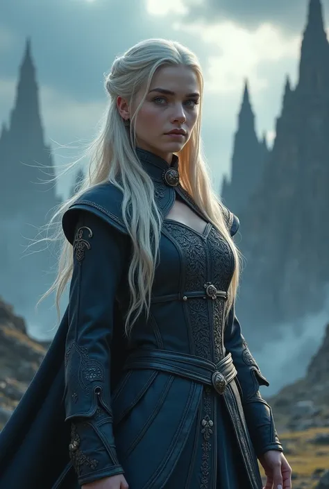 Make an image of what Freya Targaryen, daughter of Viserys and Aemma Targaryen, would be like 