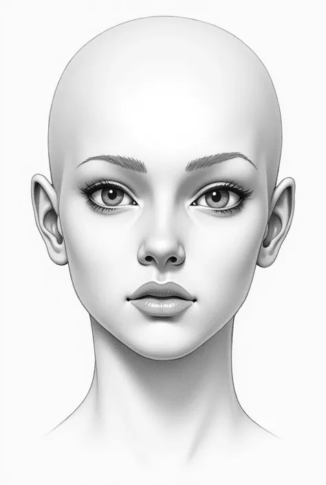 Step by step drawing beginner's head 