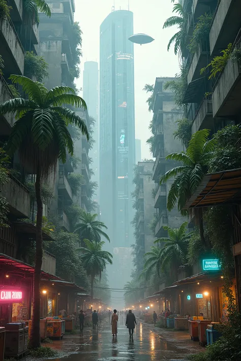 
### ** Central Theme **:  
**" Are Metropole 2099 "** – Uma megalópole brasileira onde a tecnologia avançada coExiste com desigualdade social,  tropical culture and decadent architecture .

---

### ** Key Elements of the Scene **:

#### **1. General Envi...