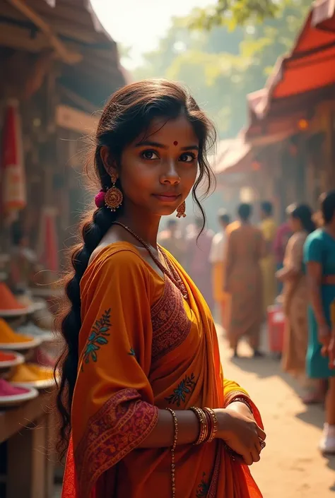 Mallu girl in market