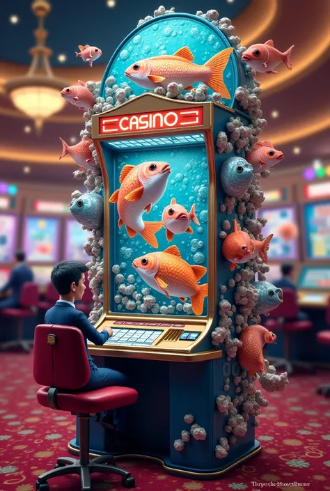 Casino cashing machine fish