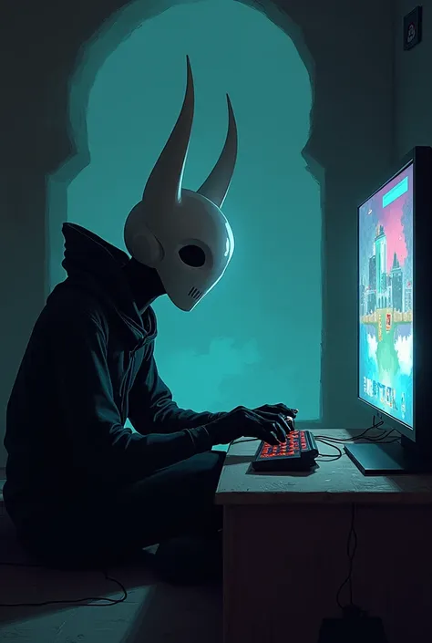 hollow knight jogando videogame