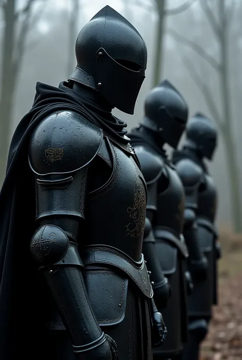 Make the armor of the last knights you created black