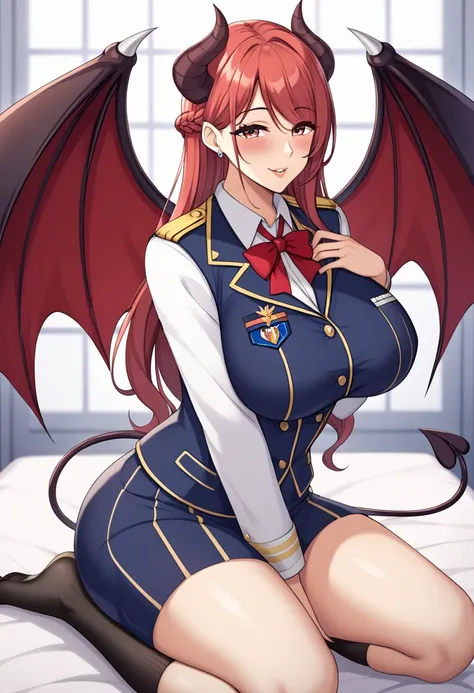  Big Breasts Big Breasts Big Breasts Uniform Little Devil with Wings(1７age)、 cute、 beautiful、 thighs、 sexy、 high school girl、 miniskirt、 knee socks、 mature body 、Ripe woman&#39;s body、Panchira Ascension 