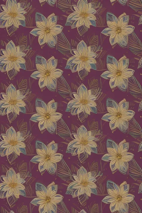  geometric pattern 　flower