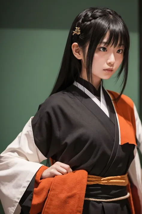 Long black hair
Gibberiformes
Japanese
women

Kendo club
