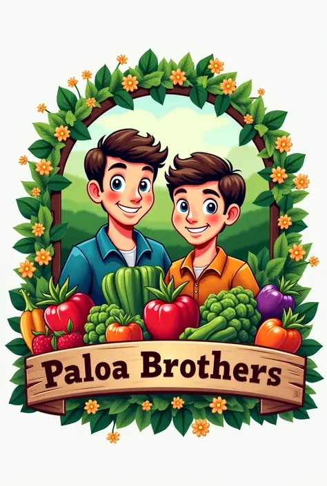  fresh vegetable sale logo with name"PALOLA BROTHERS "