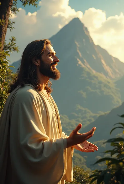 Jesus smiling at Pico do Jaraguá