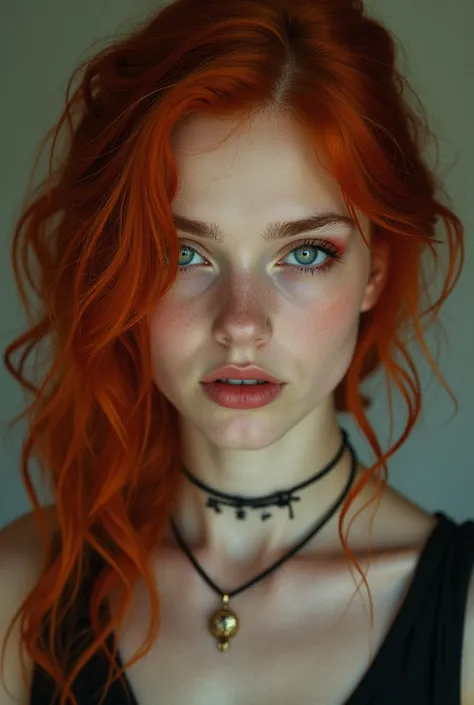 Not so pretty girl with red hair 