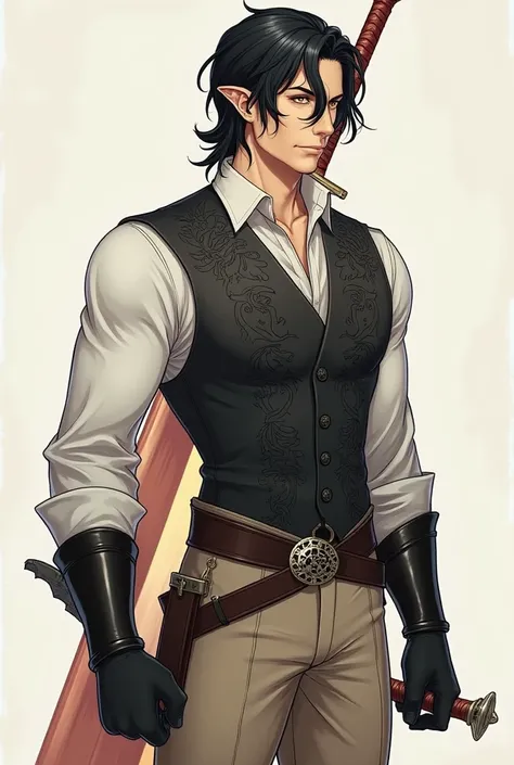  I would like to create a character , Like in anime,  with the following characteristics:  Zenith Aerendi
Age : 24 years
Gender: Male
Race:  Half-Elf
Physical : Zenith é alto(188cm)  and of an imposing physical size ,  has a muscular and defined physique ,...