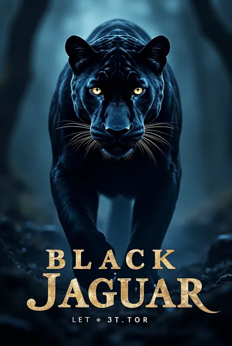  Black Jaguar poster resulting from a rich and attractive combination of black and blue let Düzsoy home write in a hard font with a rich combination of black and blue in the color of the writing
