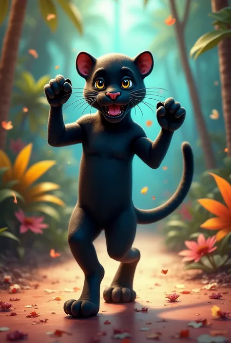 Cutie Panther dancing
