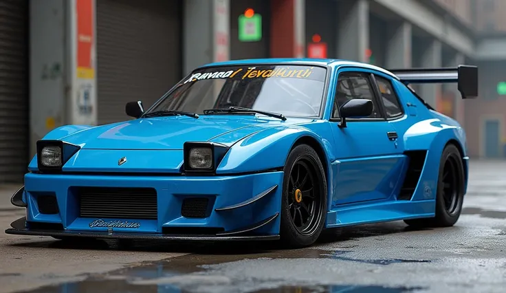 Blue Renault 5 Turbo Maxi 