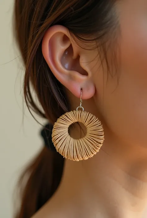 USB earrings made of pindo
