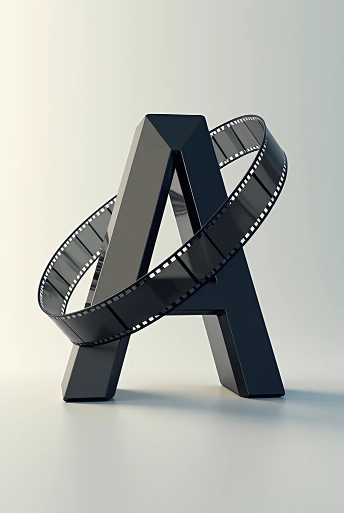 Letter a with logo film tape 