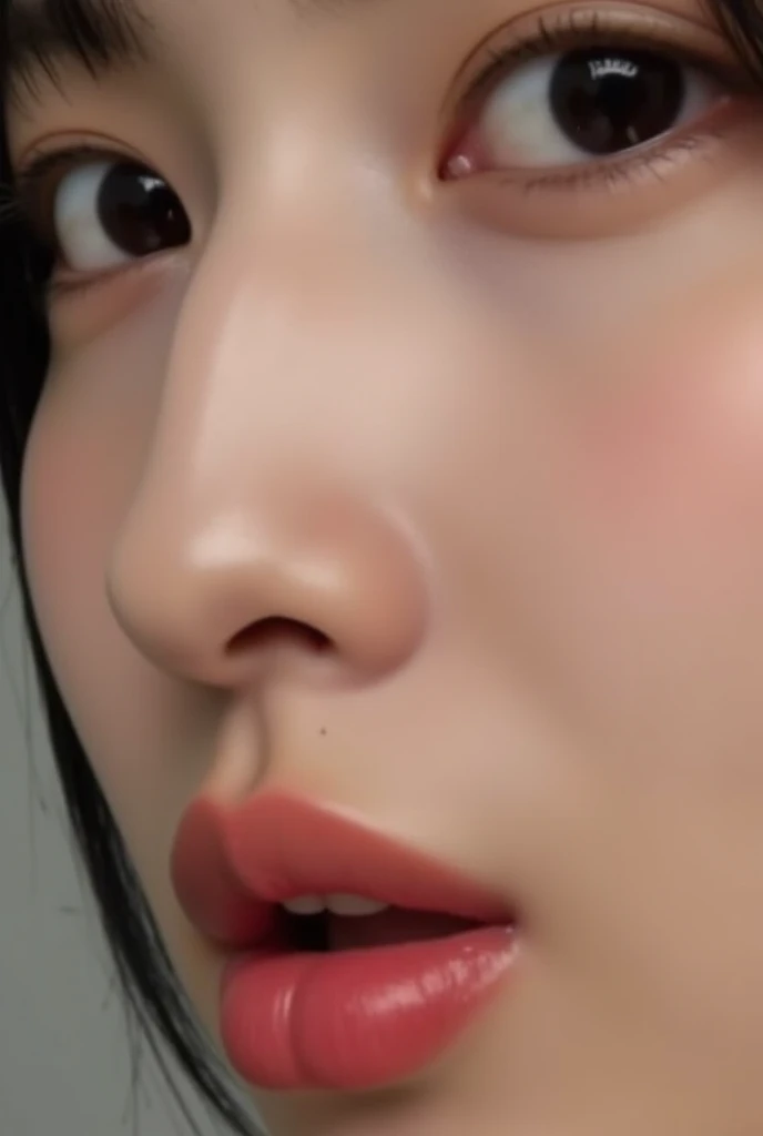 Plastic surgery photo closeup  、(( Intense orgasm, ))、  beautiful model nose close-up  、 Focus on the nose , ,  focus clearly on your nose  、((  nose hair grows in the nasal cavity  ,  show me the nostrils from below  )) pubic skin 、Prominent nose、, 、 When...