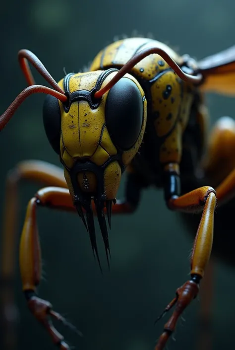 That a wasp that seems to be very evolutionary is scary and says inim 