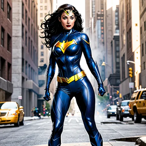 Zoom-DC comics Female version, costume design in a more modern era, action.