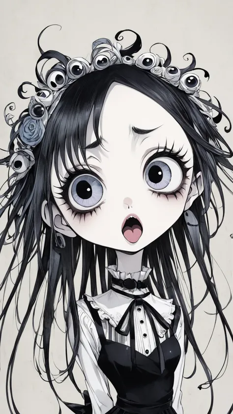  Tim Burton's style、  anime style、Funny Face、