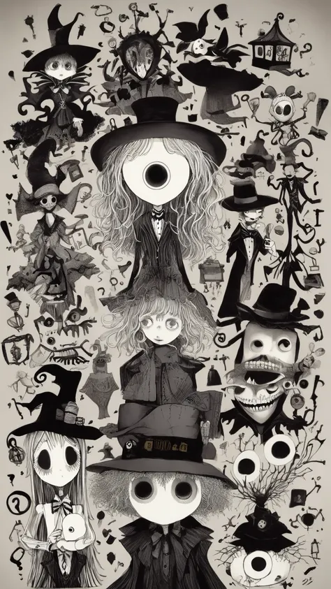     Tim Burton's style、The Box of Mystery、An interesting person