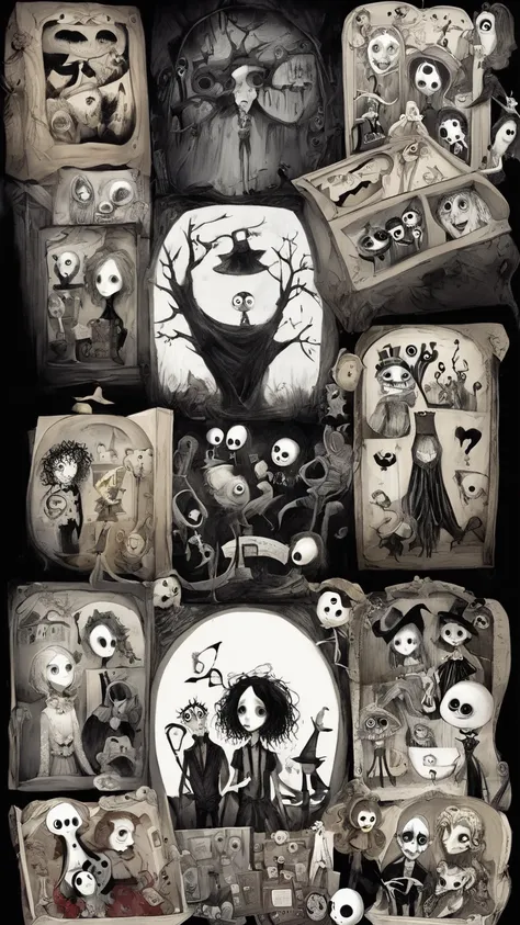     Tim Burton's style、The Box of Mystery、An interesting person