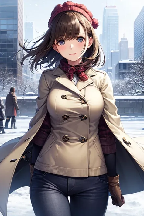 anegasaki nene, shiny chestnut short hair, (brown pretty eyes, sparkling eyes, fine eyes), smiling face, super detailed eyes, highly detailed face, highly detailed eyes, (masterpiece:1.2, best quality), 1 girl, cowboy shot, 



  medium boobs ,  perfect bo...