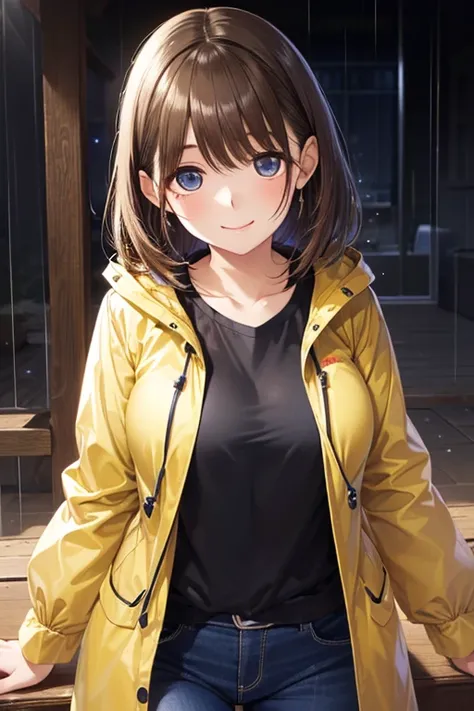 anegasaki nene, shiny chestnut hair, (brown pretty eyes, sparkling eyes, fine eyes), smiling face, super detailed eyes, highly detailed face, highly detailed eyes, (masterpiece:1.2, best quality), 1 girl, cowboy shot, 



I want a age anime girl in a yello...