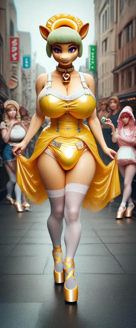 evaluation_9, evaluation_8_ upwards, evaluation_7_ upwards, source_anime,  best quality, solo, clear face,  huge breasts,  perfect body ,  looks at the viewer,  dynamic perspective , behind,  big ass,  wide hips ,  Long hair,  smiles,  very tall woman ,  E...