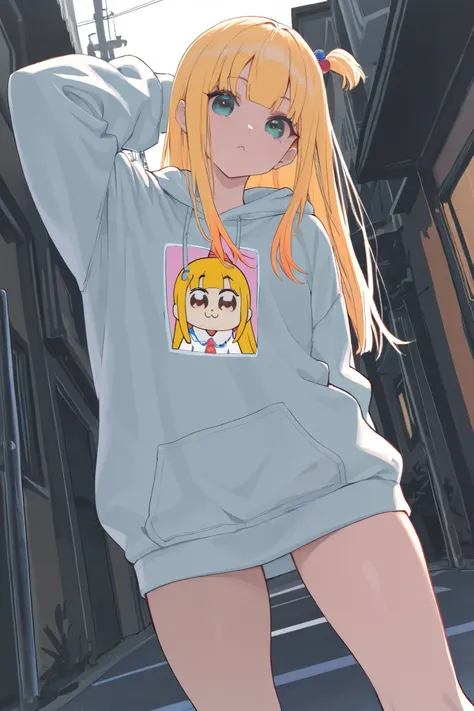 1character\(nyarlathotep \(poptepipic\),dynamic pose:0.25\),oversized sweatshirt,masterpiece, best quality, 8k, highres, ultra-detailed,HDR, UHD, professional, vivid colors