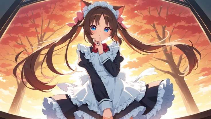 Nekomiya Mana Maid Uniform High Quality Short Skirt Anatomy Perfect