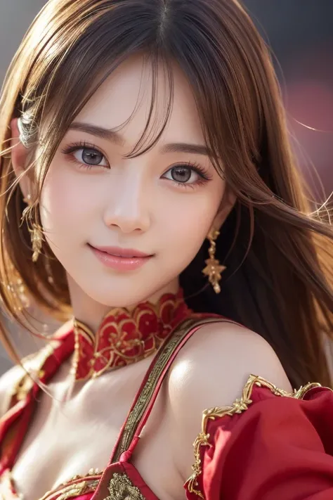 
1 Girl, (Wearing a bright red idol costume:1.2), A very beautiful photo collection of Nogizaka idols, 
(RAW Photos, Best Quality), ( realistic ,  photorealistic :1.4), (masterpiece), 
  so delicate and beautiful , Very detailed, 2k wallpaper, wonderful, f...