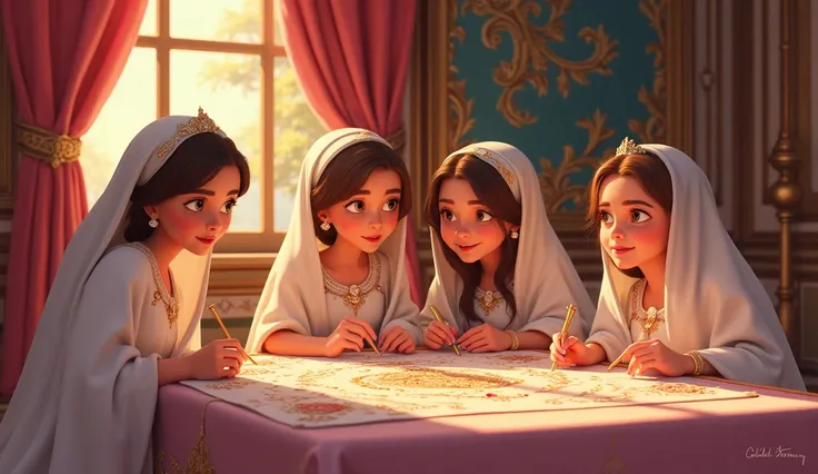 The second test is the best embroidery

In the next trial, the king ordered, each bride to make a beautiful embroidered shawl

will (animation cartoon