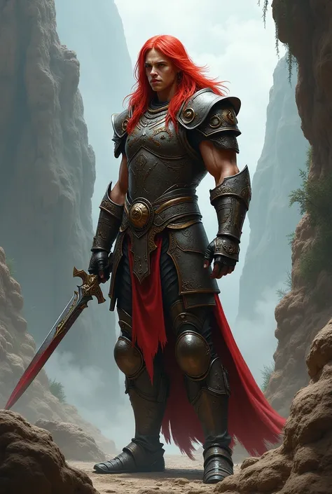 A ager with red hair is a warrior